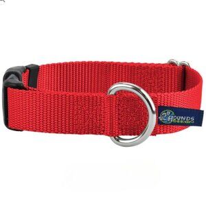 Dog Collar: NWT Durable Red Nylon, Medium